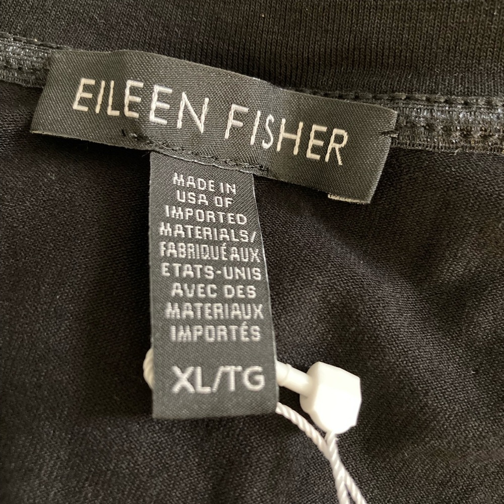 NWT Eileen Fisher black jersey jumpsuit - Picture 4 of 6